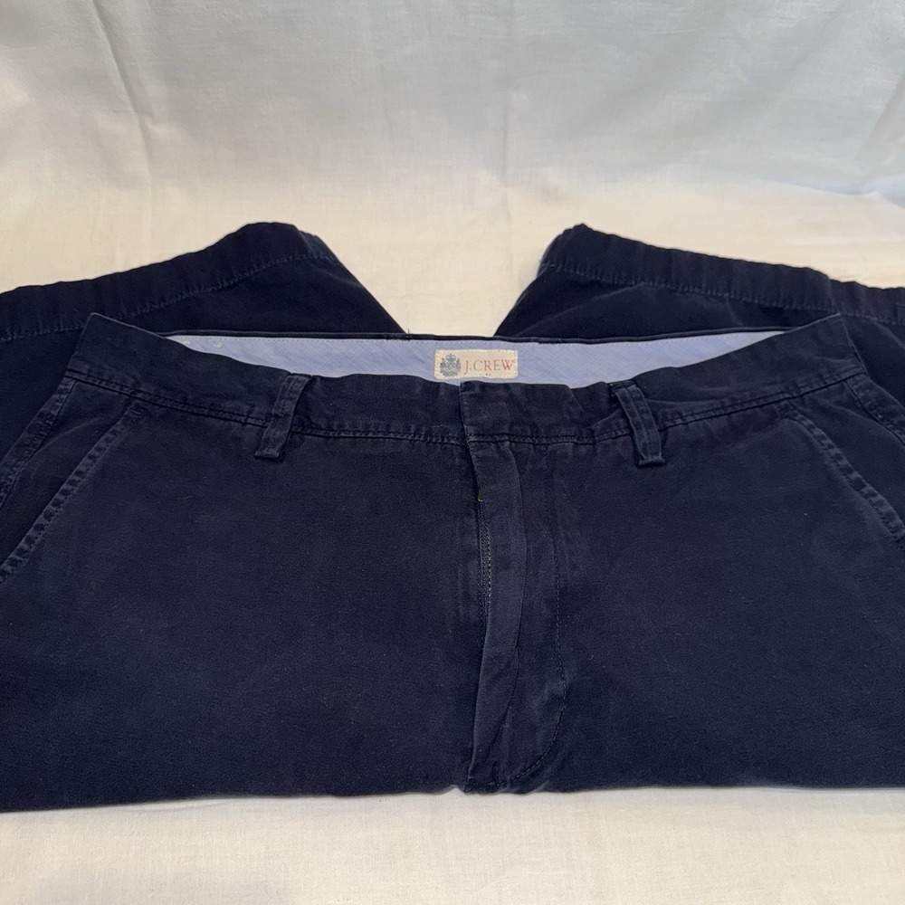 J. Crew Rivington Men's‎ Navy Blue Size 32 Chino Shorts 11" Inseam Pockets